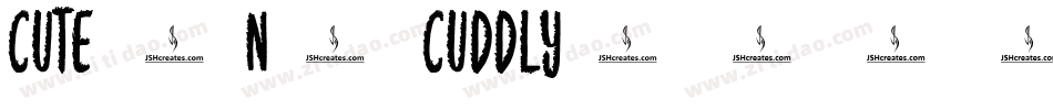 cute 'n' cuddly字体转换